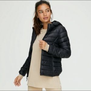 Parklife for Aritzia Black Botanie Puffer Jacket, Size Medium